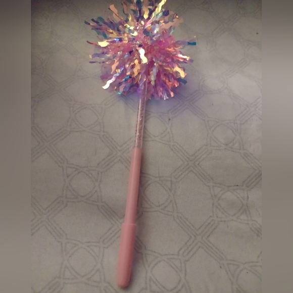 Pen with Tinsel Pom Pom colors 5 PC Girls Women Office Stationary - Picture 2 of 6